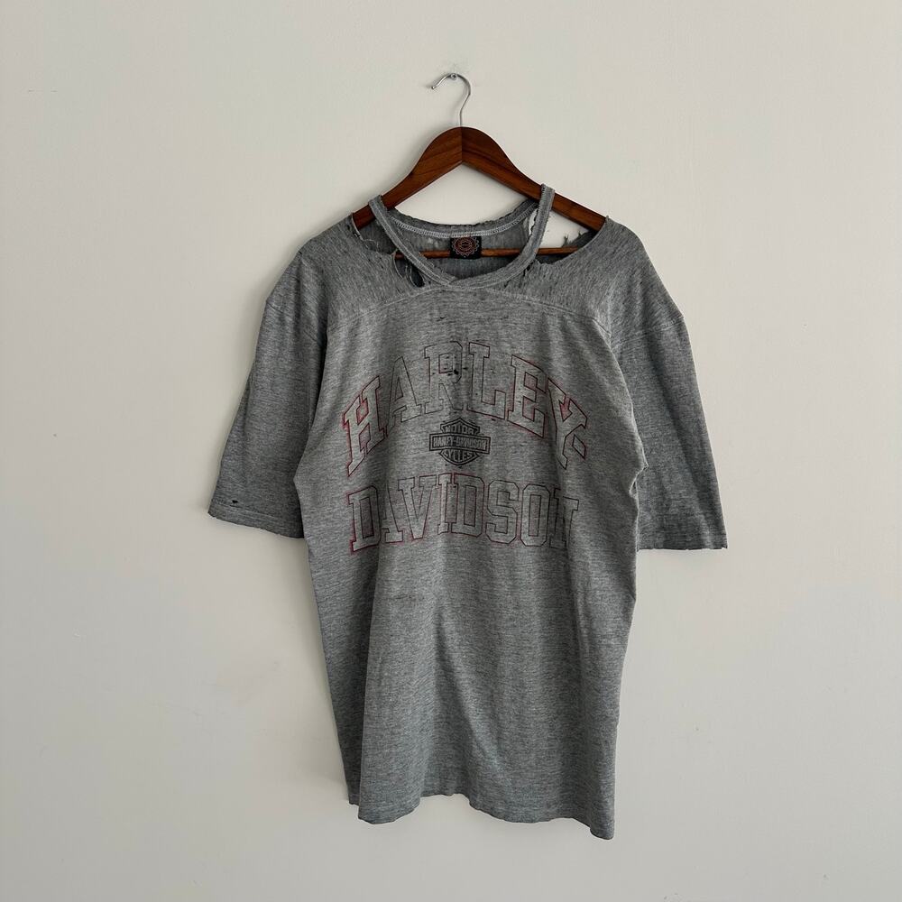 90s Vintage Harley Davidson Distressed Biker Graphic Tee